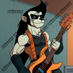 Cartoon bass