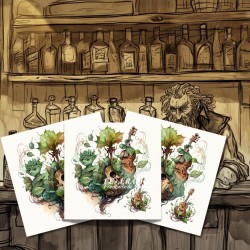 Sous verres Brown & curly mandrake 2