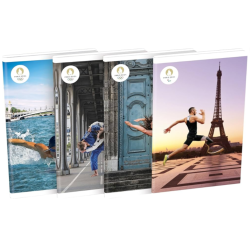 Mini Notebook "Paris 2024 Olympics - Paralympic Runner & Eiffel Tower"