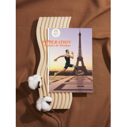 Mini Notebook "Paris 2024 Olympics - Paralympic Runner & Eiffel Tower"