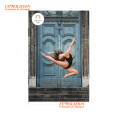 Mini notebook "Paris 2024 Olympics - Gymnast woman