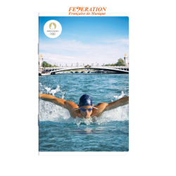 Mini notebook "PARIS 2024 Olympics - Swimmer in the Seine"