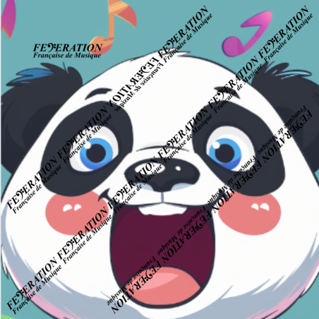 Happy Panda (Blue)