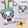 Bloc notes "Happy Panda (Bleu)"