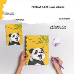 Bloc notes "Happy Panda (Jaune)"