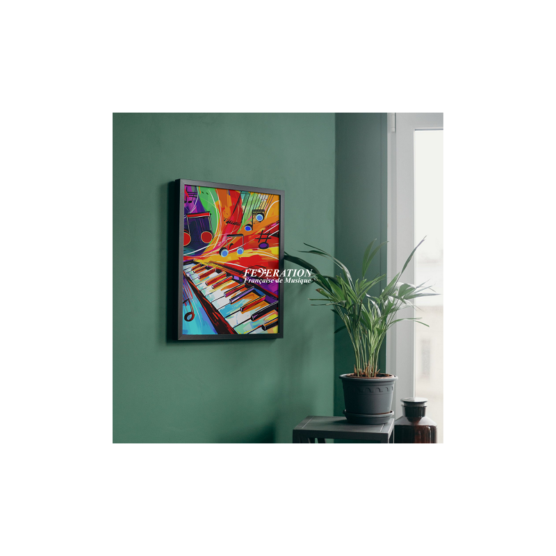 Colorful notes & piano