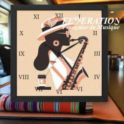 Horloge analogique "Sax collection : Barista sax"