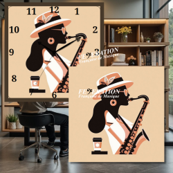 Analog Clock "Sax...