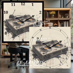 Analog Clock "Cassette Groove Soundtrack 1980"