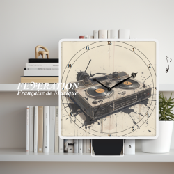 Horloge analogique "Cassette Groove Soundtrack 1980"