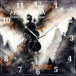 Analog Clock "Dark cello in...