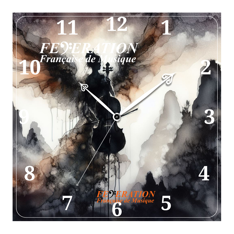 Horloge analogique "Dark cello in Tianzi"