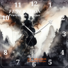 Horloge analogique "Dark cello in Tianzi"