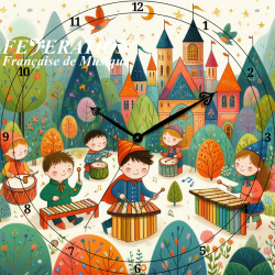 Analog Clock "Forest of the Children"