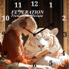 Analog Clock "Melody of the Tiger""