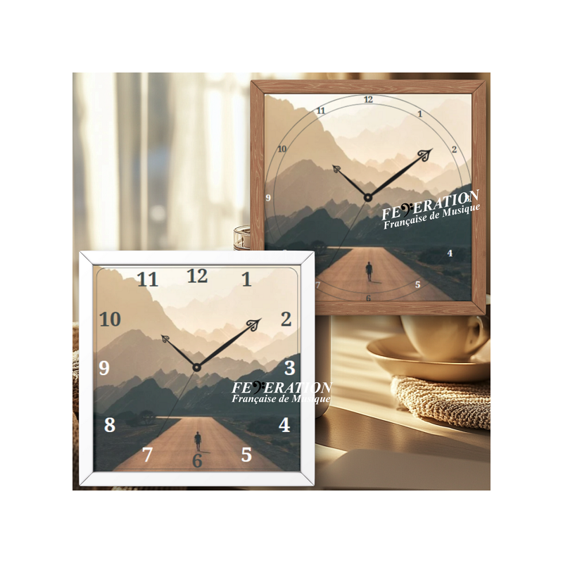 Horloge analogique "Moutain Melody"