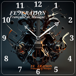 Analog Clock "Pistons Symphony"