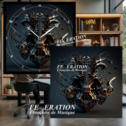 Analog Clock "Pistons Symphony"