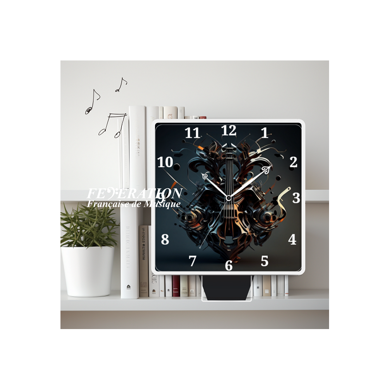 Analog Clock "Pistons Symphony"