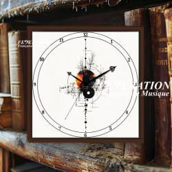 Horloge analogique "Vinyle Collection : Cercle des Accords"