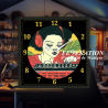 Horloge analogique "Yellow Boombox Collection : Charlotte Amalie"