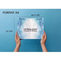 Artistic Postcard, Greeting Card Musical Theme "Expression Sonore"